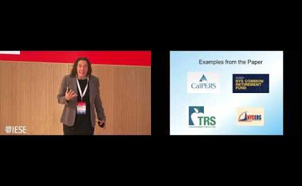 Session 2. Public pension funds in corporate governance